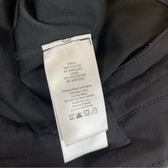 Eddie Bauer Skort Womens 8 Black Front Zip Pockets Lightweight Pencil- 1934* - Picture 12 of 12